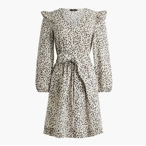 J. Crew Lightweight Cotton Puff Sleeve Mini Dress size M